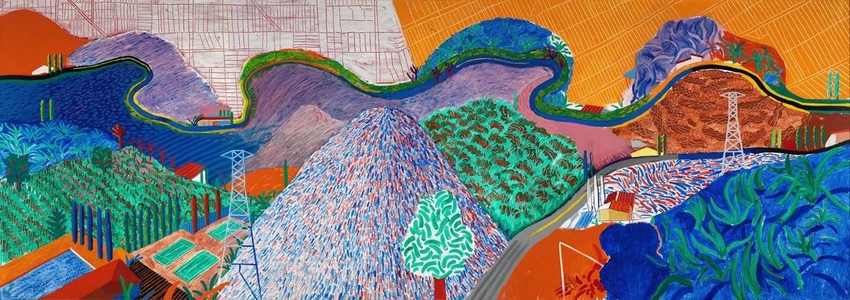 David Hockney, Mulholland Drive, 1980